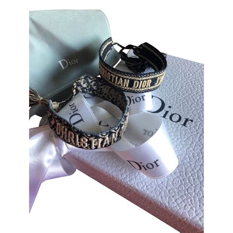 bracelet en tissus dior|bracelet Dior femme.